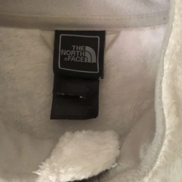 The north face Sherpa white zip up drawstring jacket - Picture 4 of 10